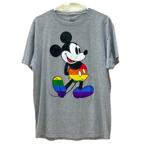 Disney Tops - DISNEY | Unisex Mickey Mouse Rainbow T-shirt Large (42/44)